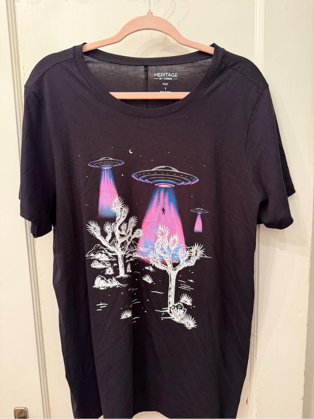 NWOT Torrid Black Graphic UFO Tee